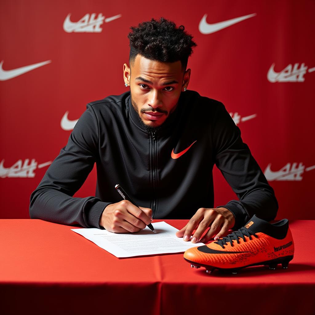 Neymar ký hợp đồng với Nike