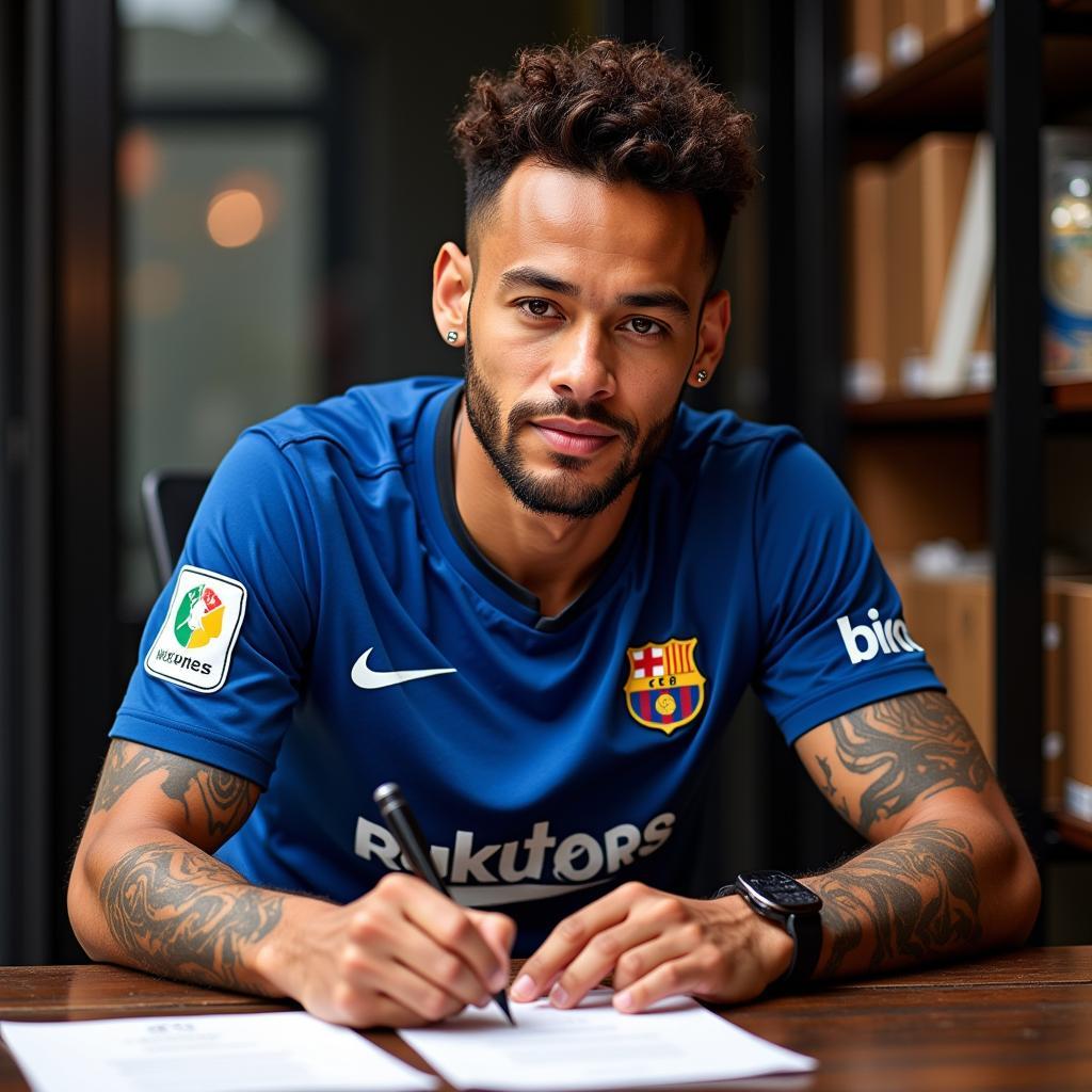 Neymar Ký Hợp Đồng Quảng Cáo