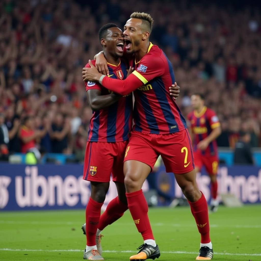 Neymar và Mbappe ăn mừng bá đạo