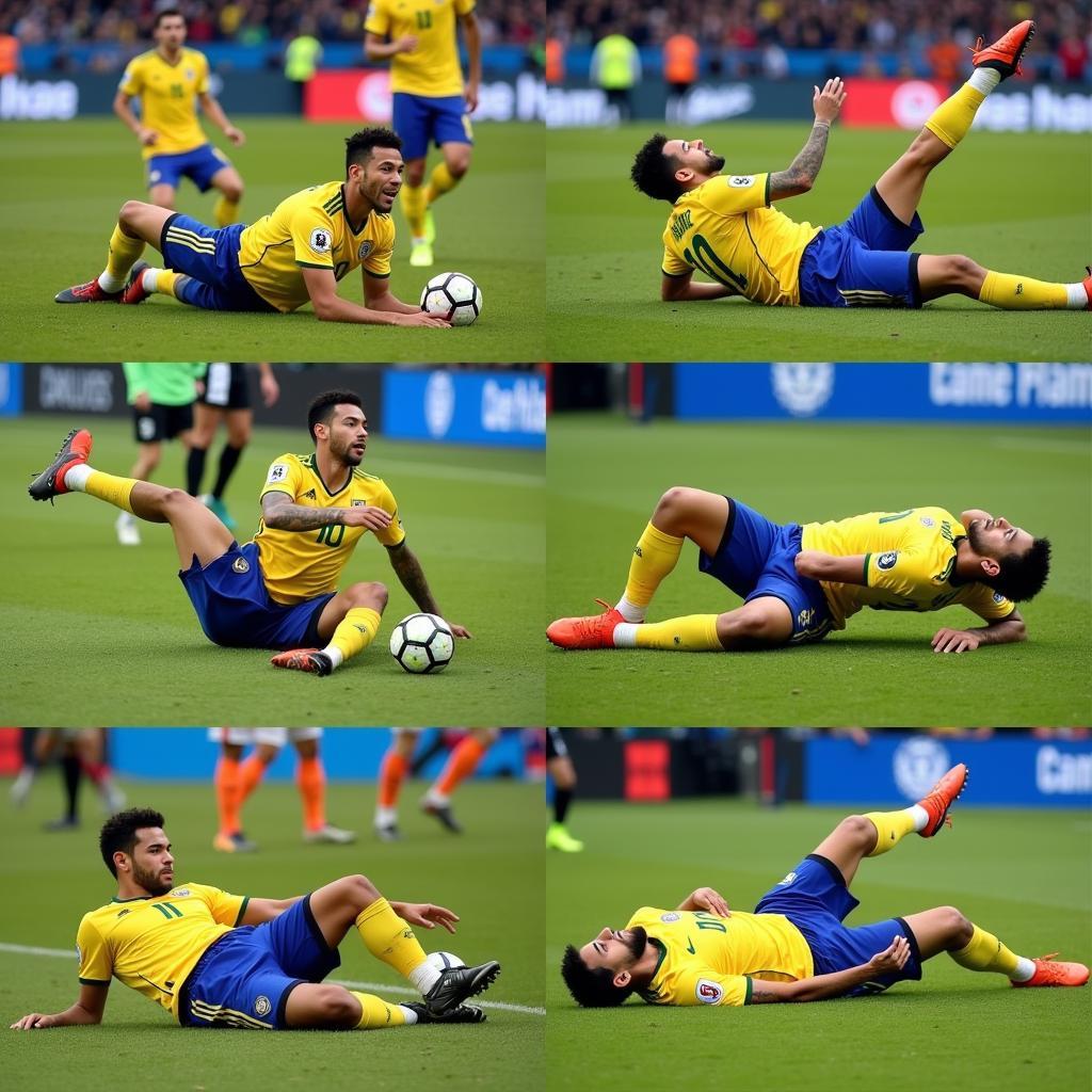 Neymar's Dramatic Falls