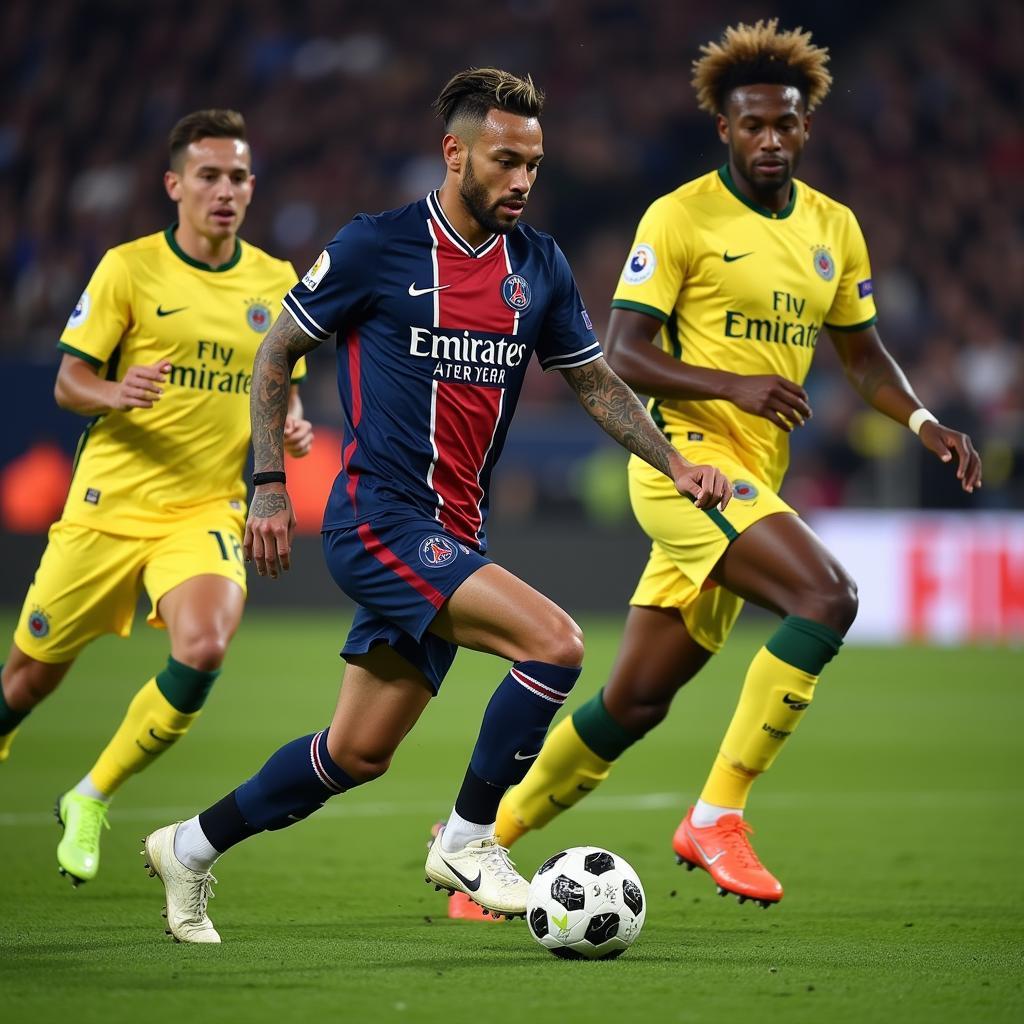 Neymar thể hiện kỹ thuật đi bóng đỉnh cao tại PSG 2018