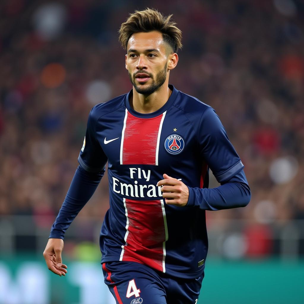 Neymar trong màu áo PSG