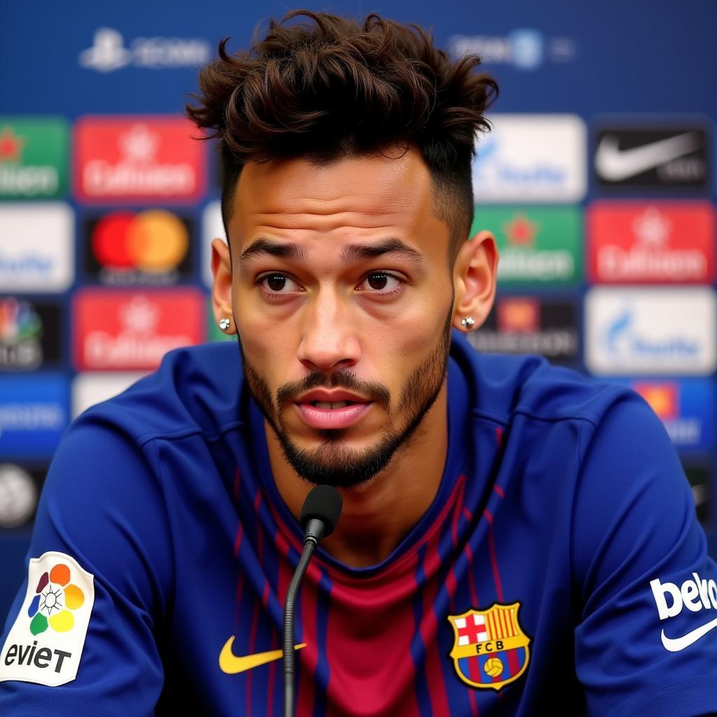 Neymar rời khỏi Barca