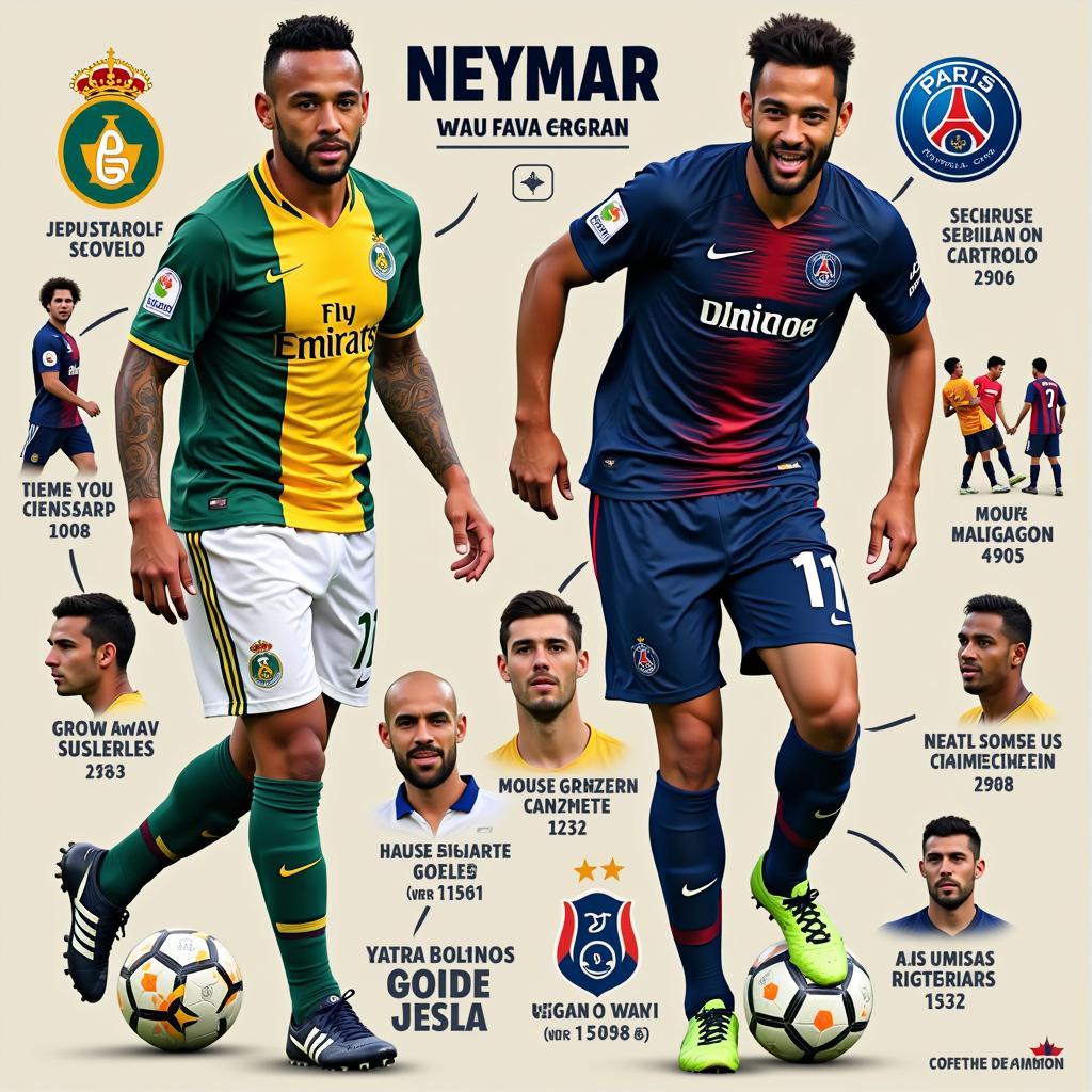 Neymar từ Santos đến PSG: Hành trình của một ngôi sao