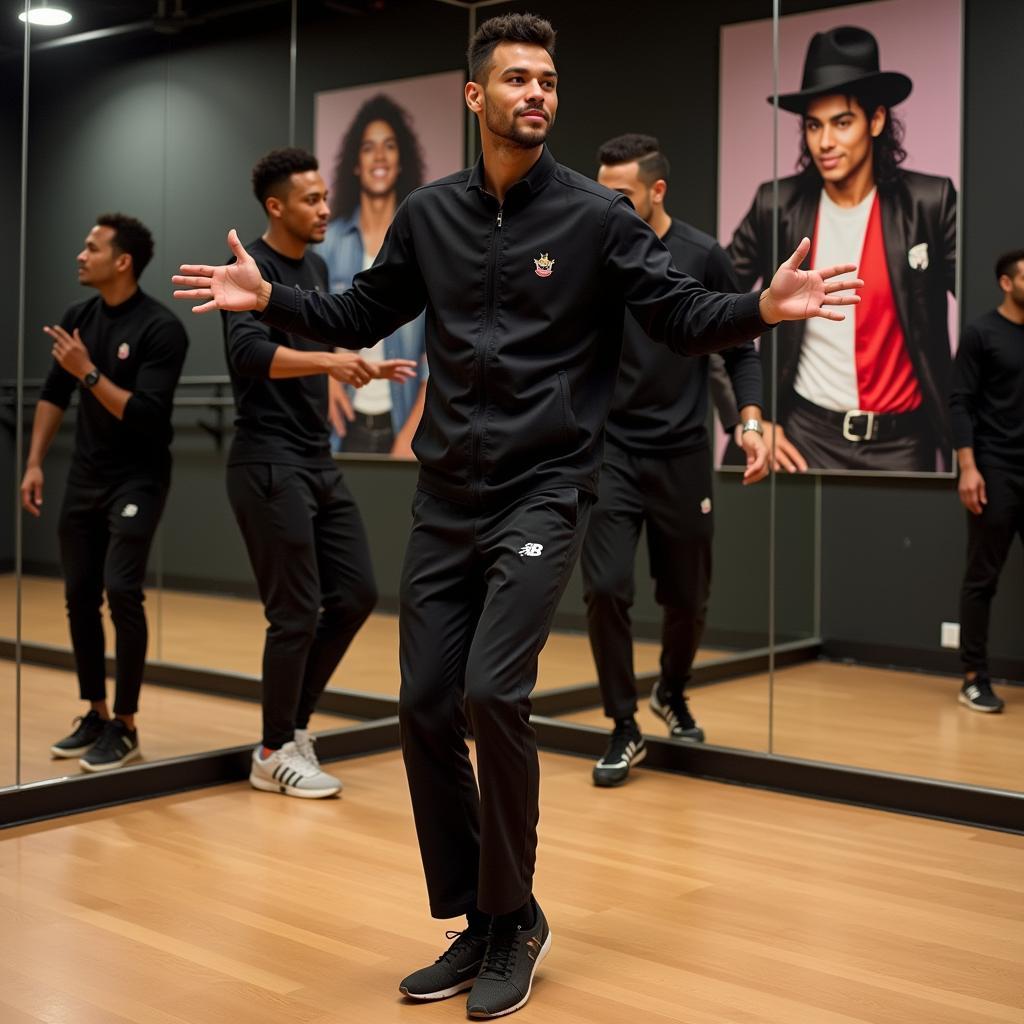 Neymar tập nhảy khiêu vũ Michael Jackson