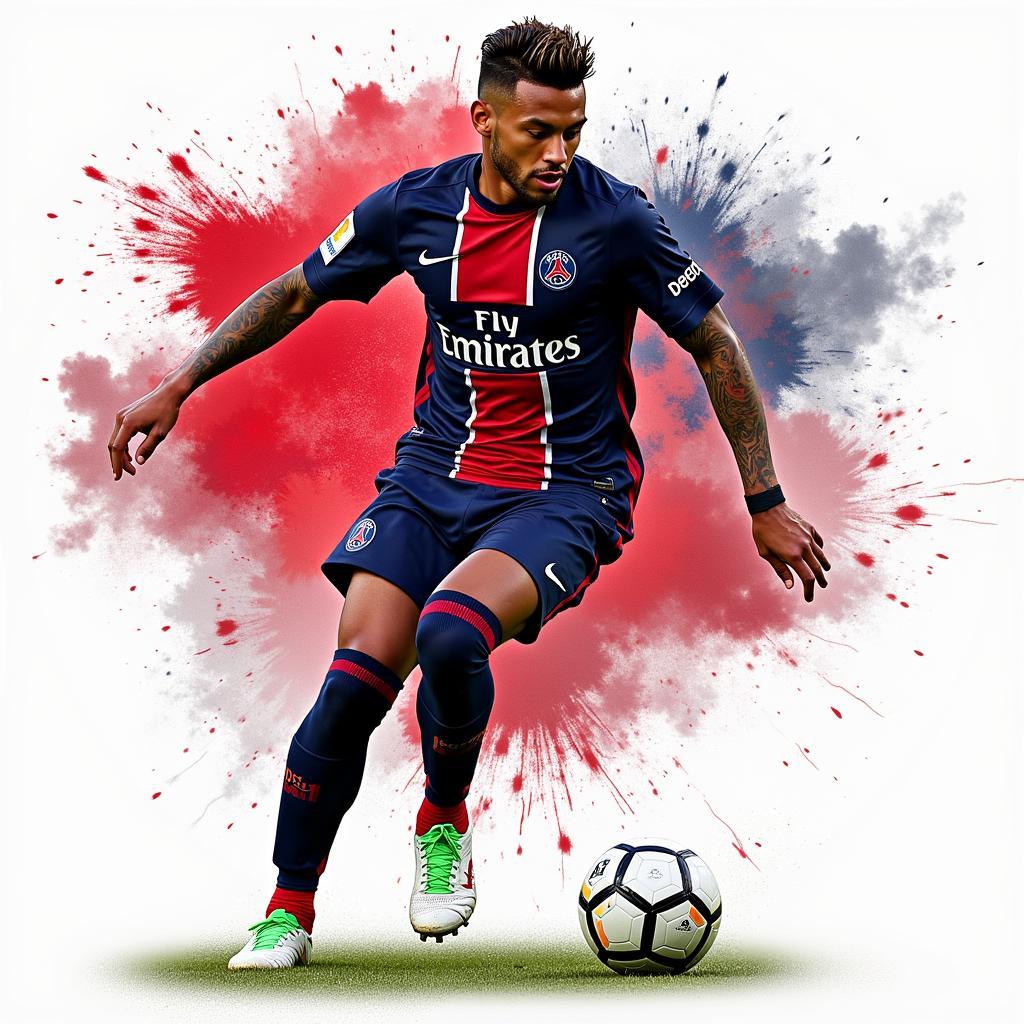 Neymar trong màu áo PSG