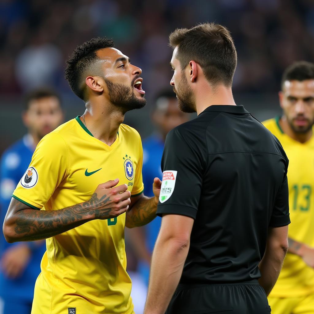 Neymar và trọng tài