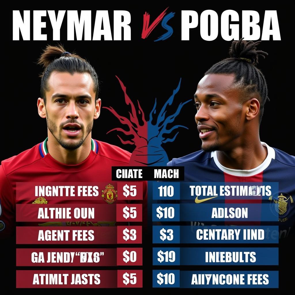 Neymar vs. Pogba: Comparing Transfer Costs