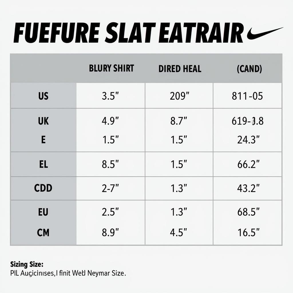 Nike Vapor 13 Elite Neymar Sizing Chart