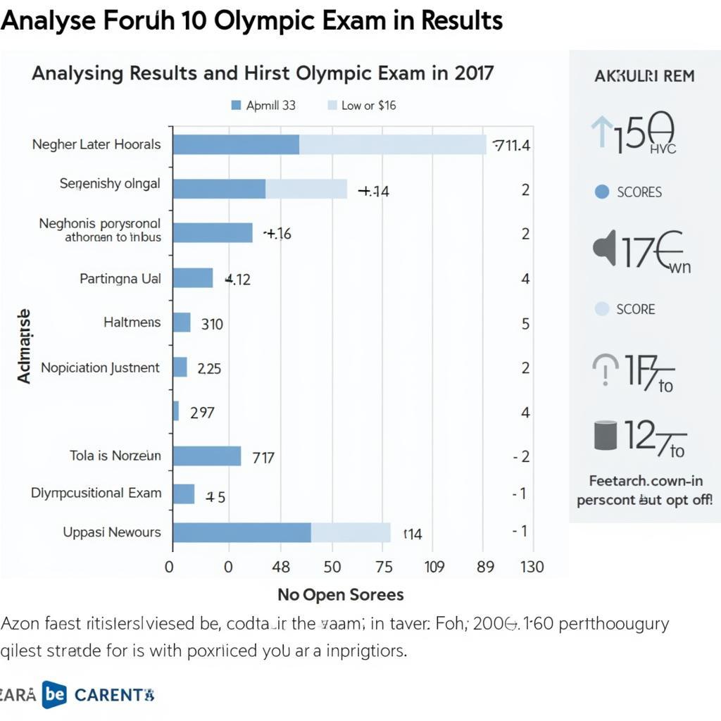 Biểu đồ phân tích kết quả kỳ thi Olympic 30/4 năm 2017