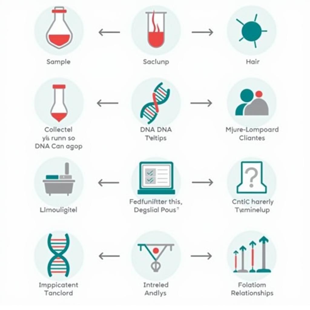Quy trình xét nghiệm ADN: Minh họa các bước từ lấy mẫu đến phân tích kết quả