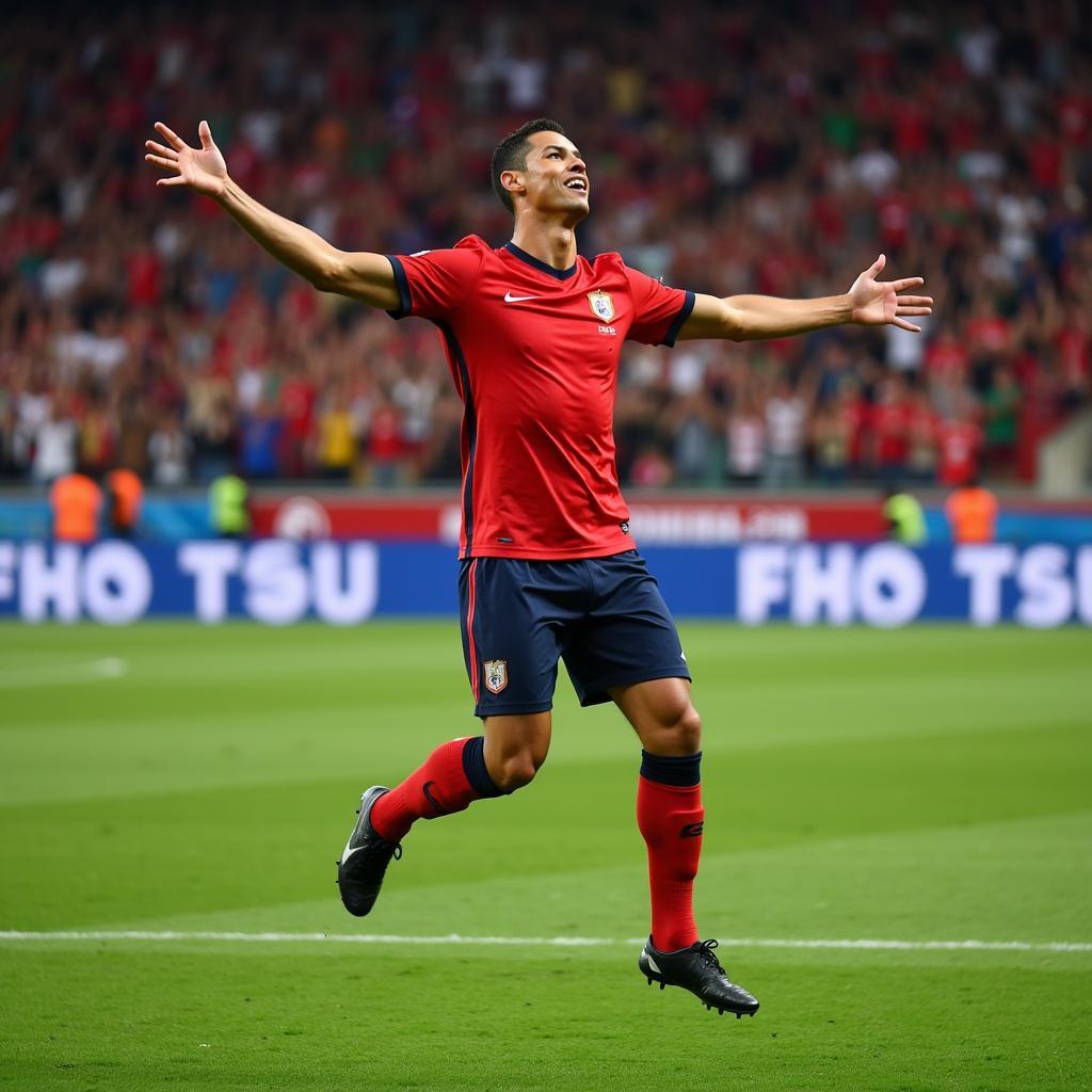 Ronaldo ghi bàn penalty World Cup