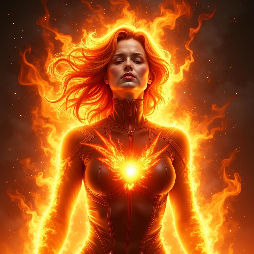 Jean Grey biến thành Phượng Hoàng Bóng Tối