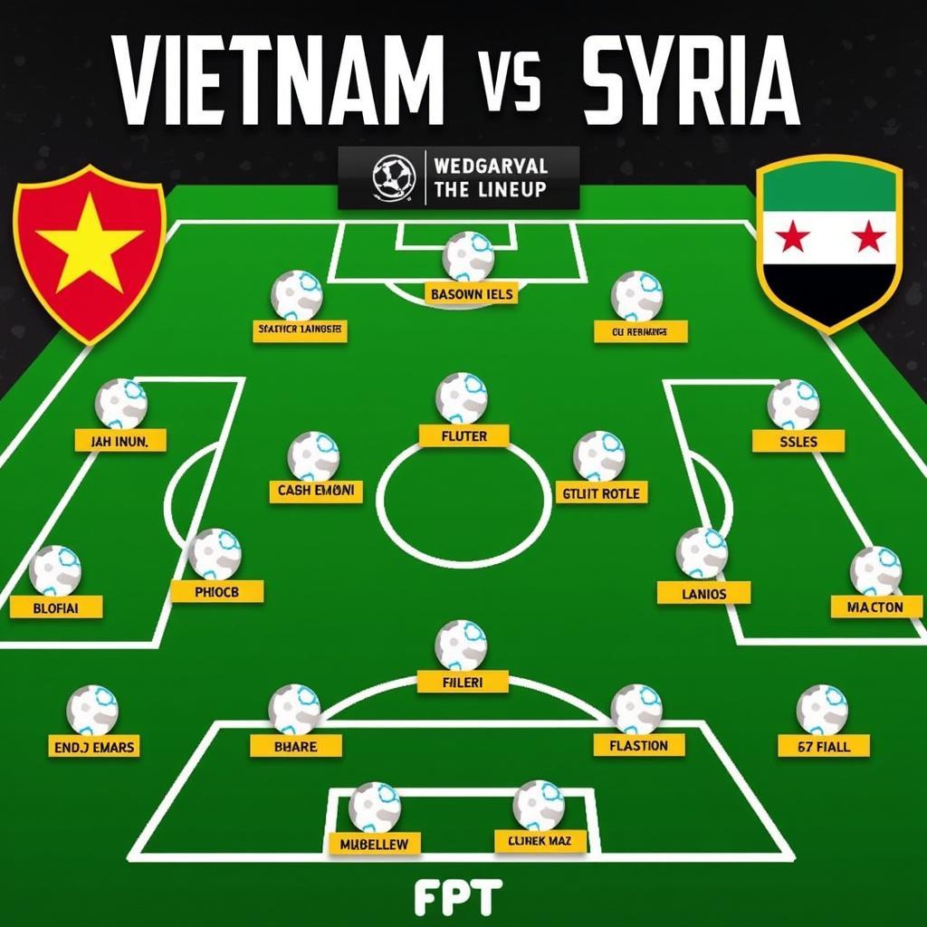 Đội hình ra sân dự kiến trận Việt Nam - Syria