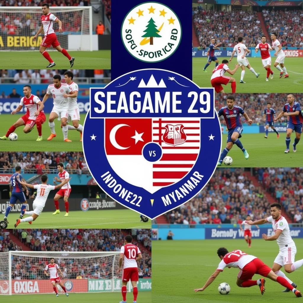 Xem lại bóng đá Seagame 29 Indonesia vs Myanmar: Highlight