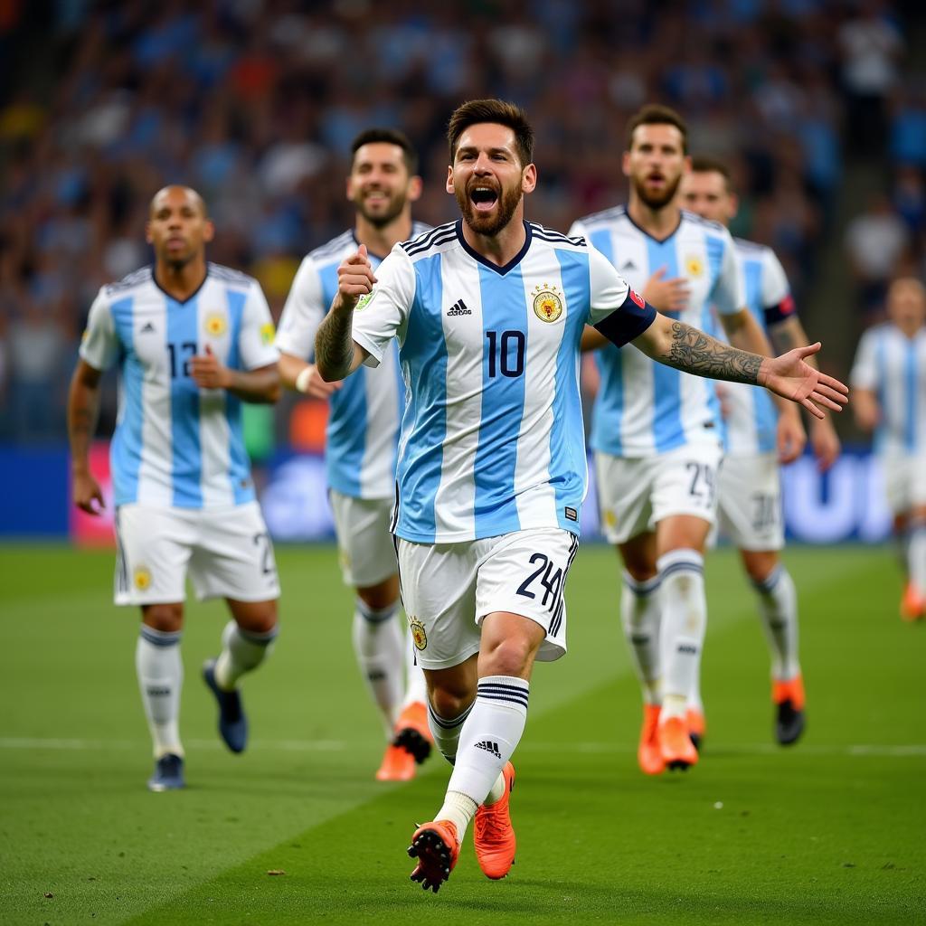 Messi ghi bàn tại World Cup