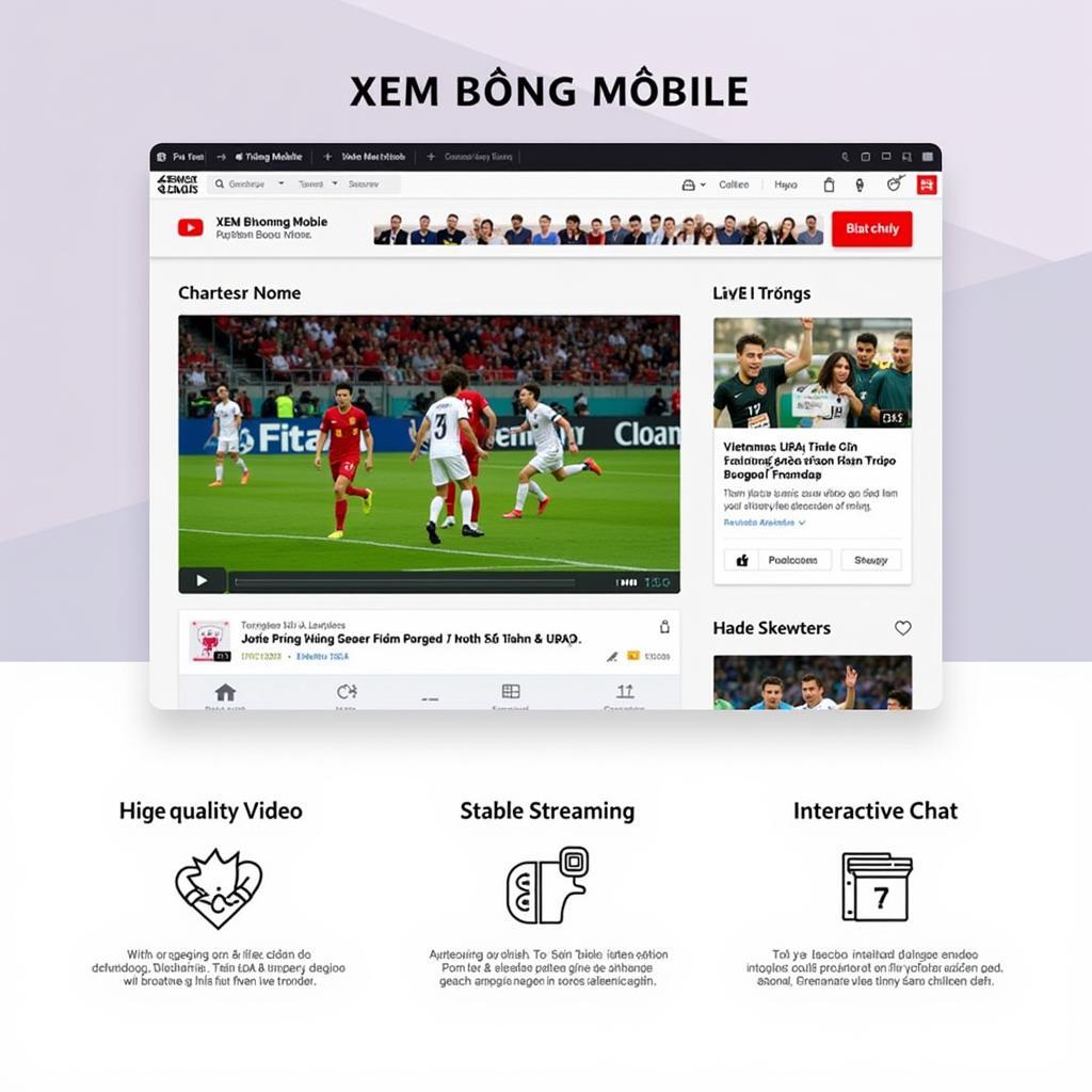 Xem trực tiếp bóng đá trên XEM BÓNG MOBILE