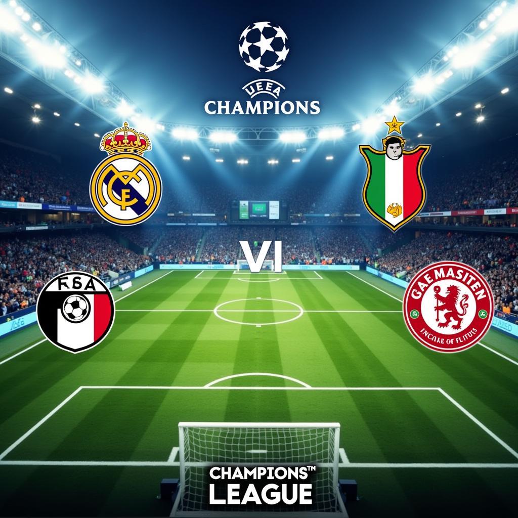 Các đội bóng Ý thi đấu tại Champions League, thể hiện sức mạnh và ảnh hưởng của Serie A trên đấu trường châu Âu.