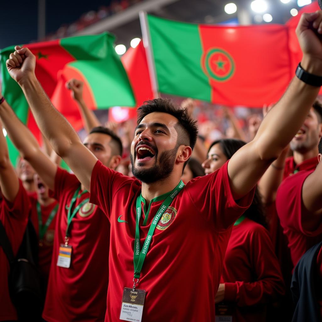 Cổ động viên Maroc tại World Cup 2018