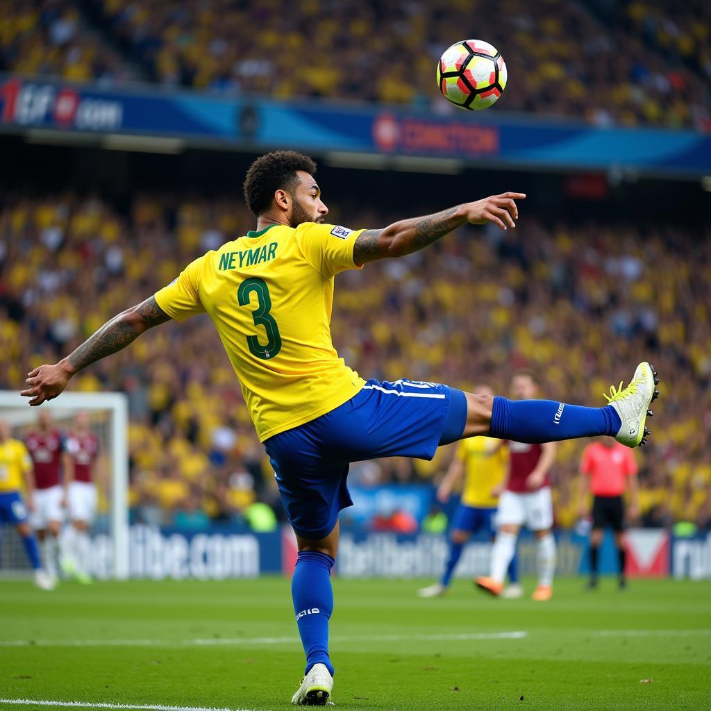 Cú sút phạt cầu vồng của Neymar