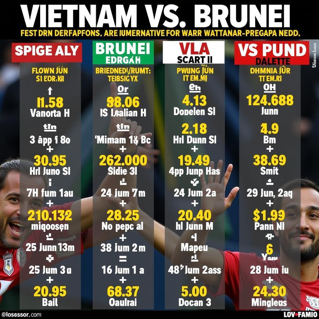 Dự đoán tỉ số Việt Nam - Brunei