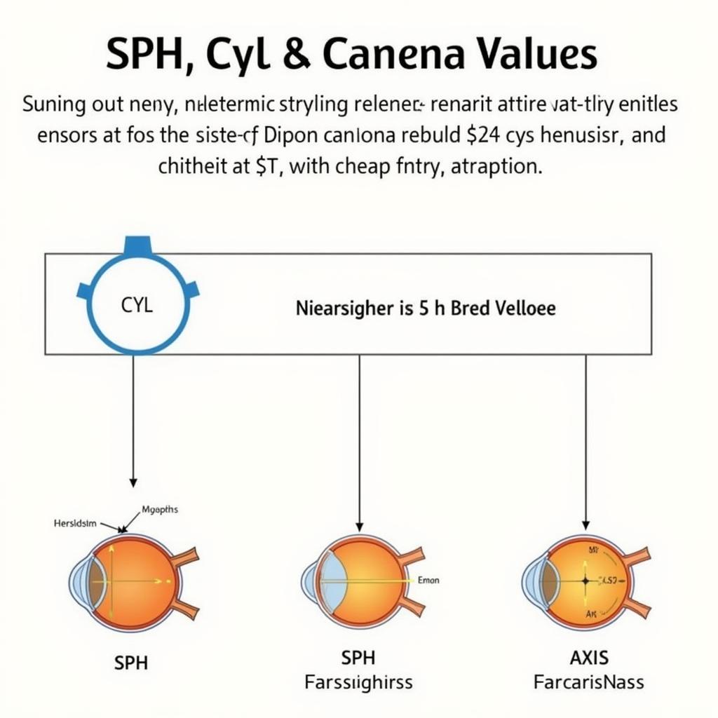 Giải mã SPH, CYL, và AXIS trên phiếu kết quả cận