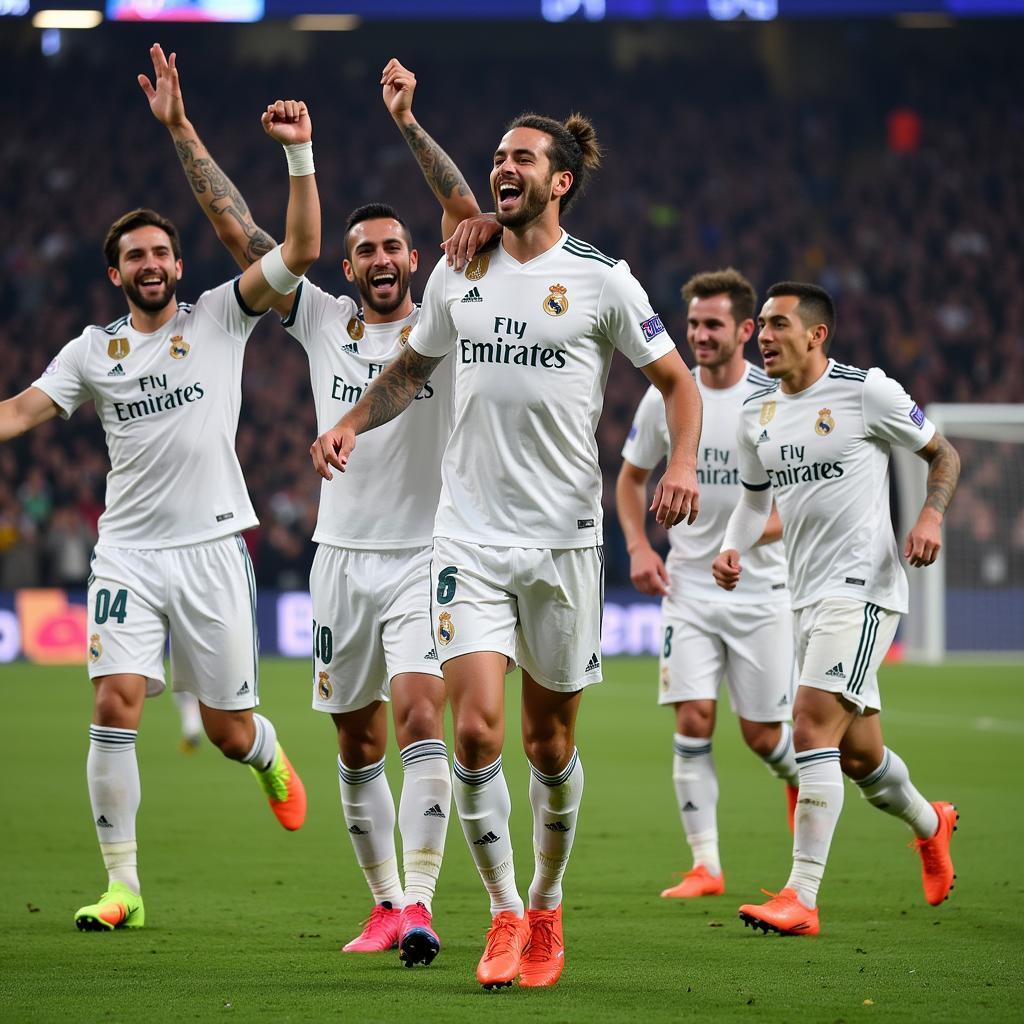 Real Madrid ăn mừng chiến thắng tại Cúp Nhà Vua Tây Ban Nha