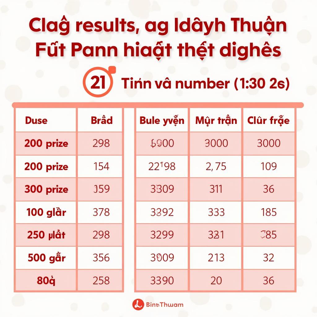 Kết Quả Xổ Số Bình Thuận 21/02