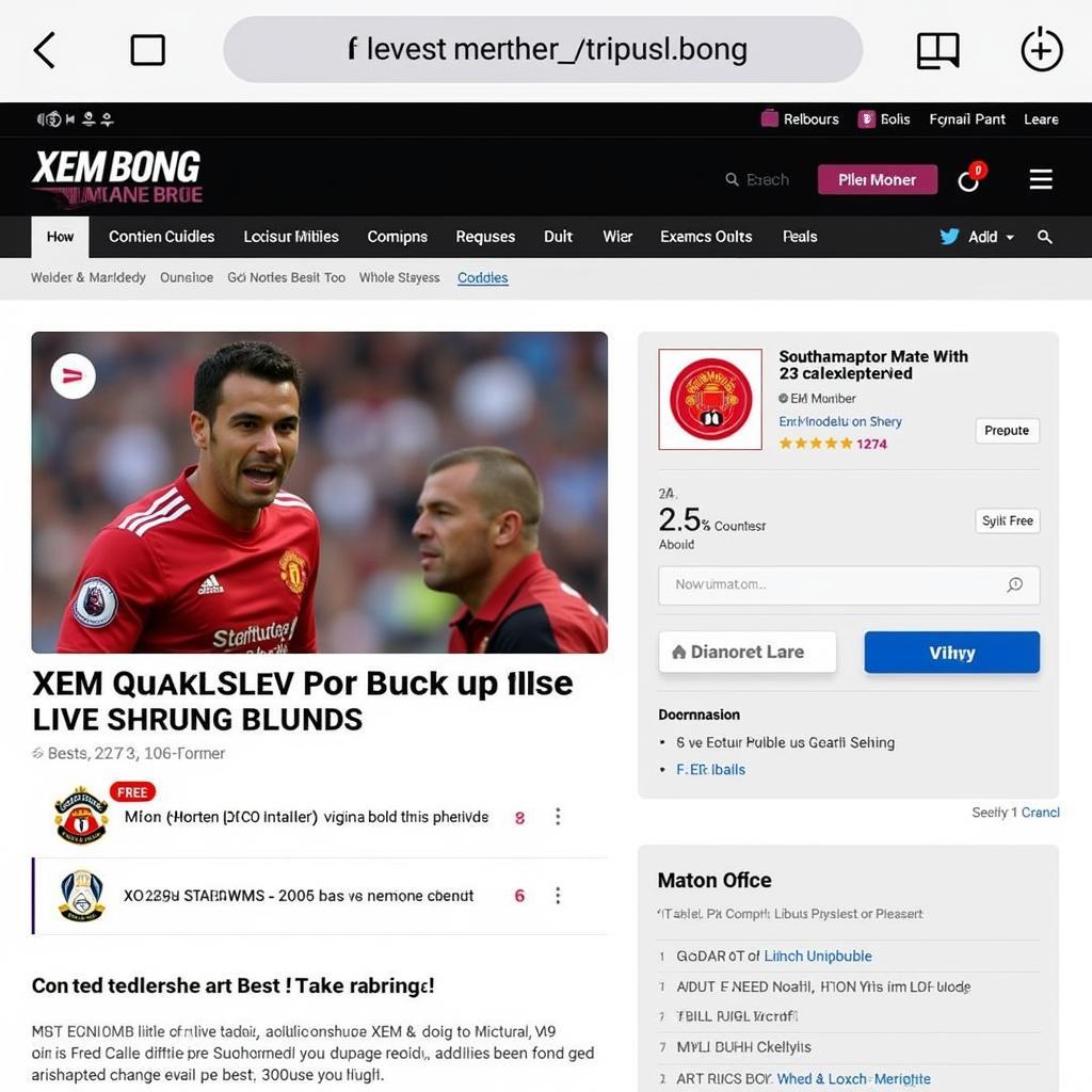 Link xem trực tiếp MU vs Southampton