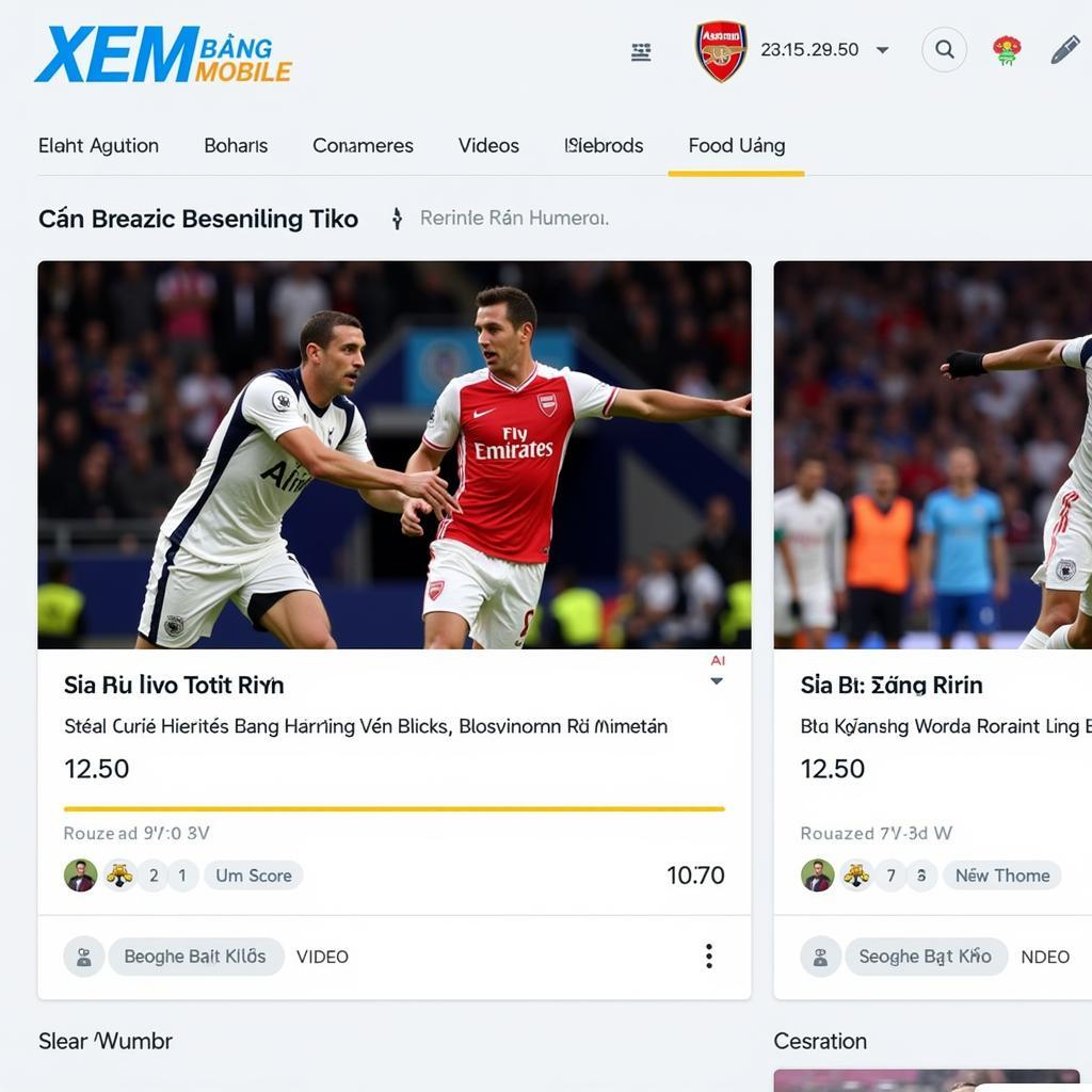 Link xem trực tiếp bóng đá anh trận Tottenham Arsenal