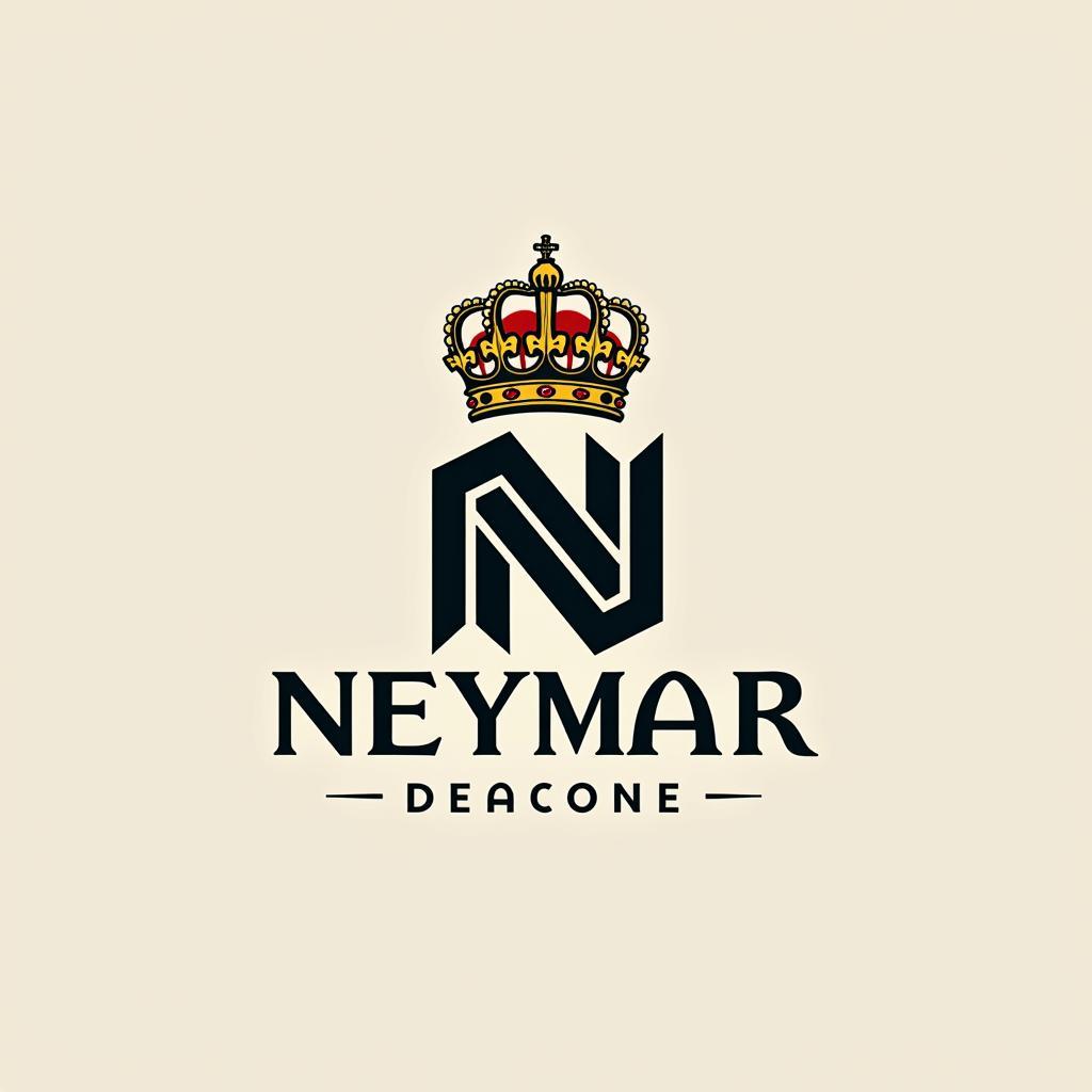 Logo Neymar với hình ảnh vương miện