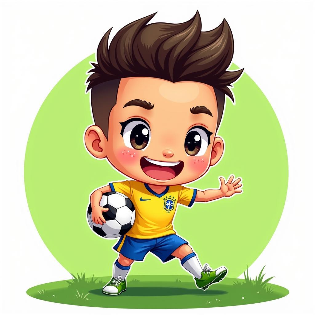 Hình ảnh Neymar chibi đáng yêu