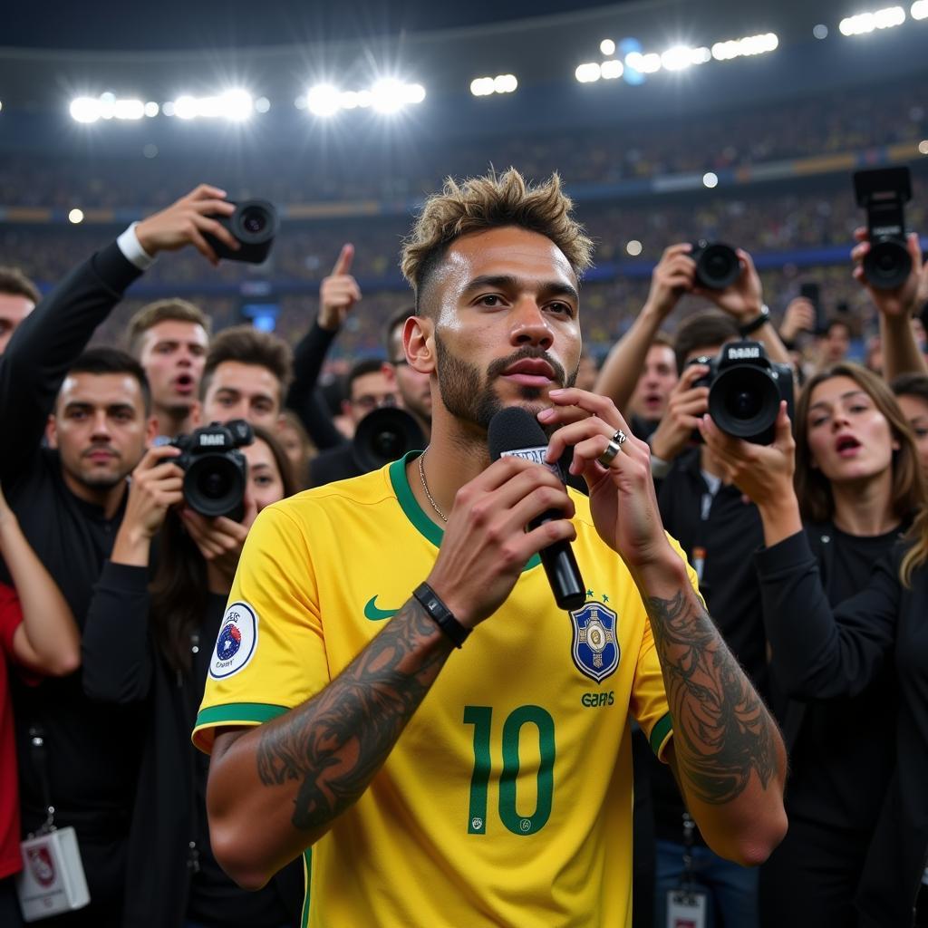 Neymar đối mặt với áp lực từ truyền thông và người hâm mộ