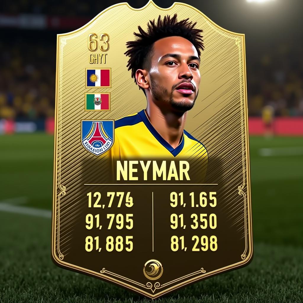 Neymar's FIFA 19 Rating Card