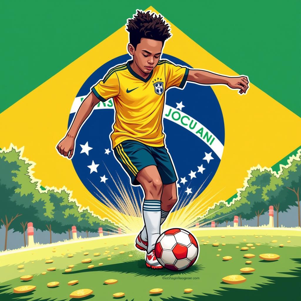 Neymar Jr Anime với kỹ năng đặc biệt