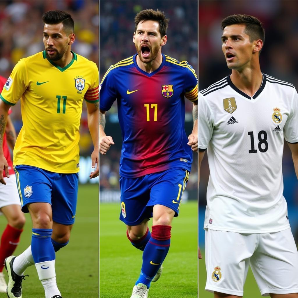 Neymar, Messi và Ronaldo tại các kỳ World Cup