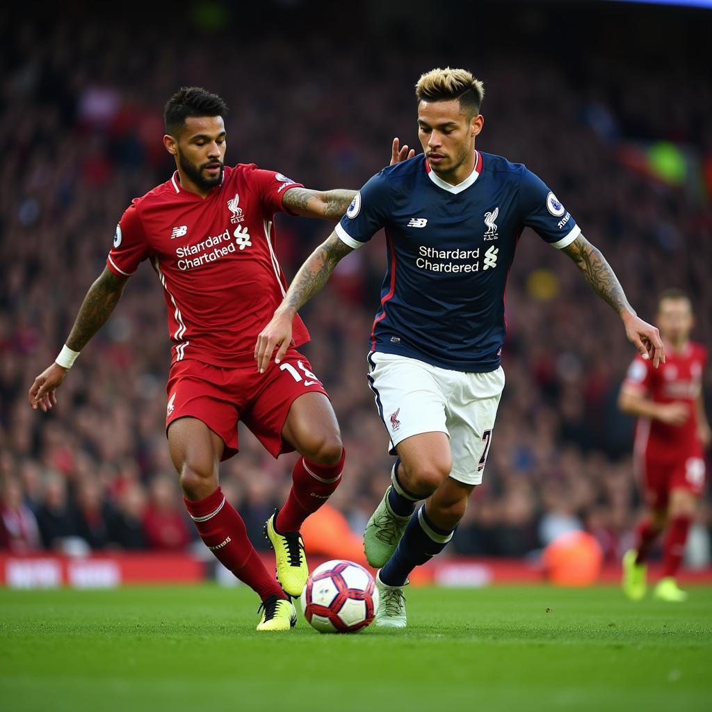 Neymar đối đầu với Liverpool