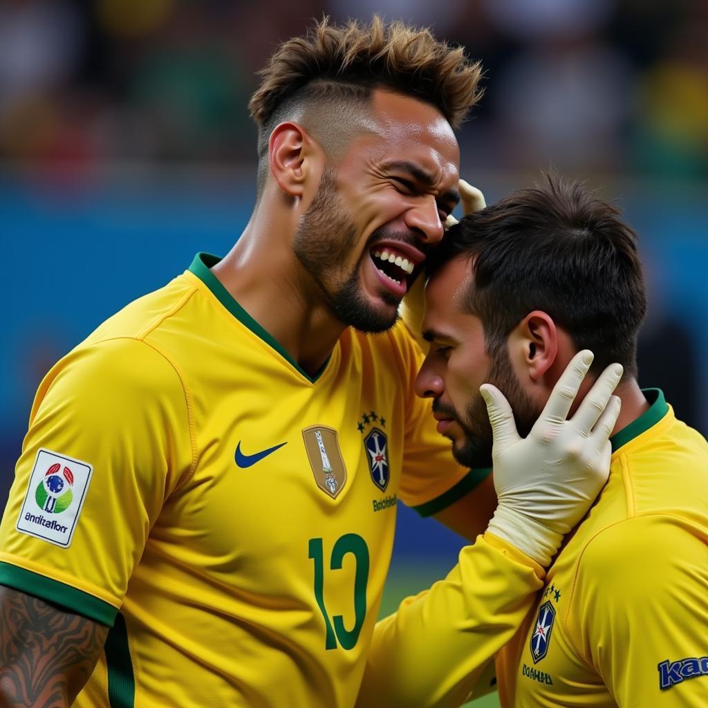 Neymar chấn thương tại World Cup 2022