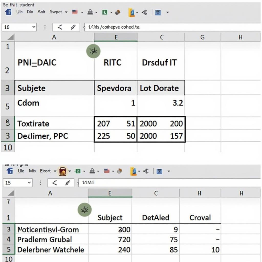 VLOOKUP Thống kê kết quả điểm học sinh