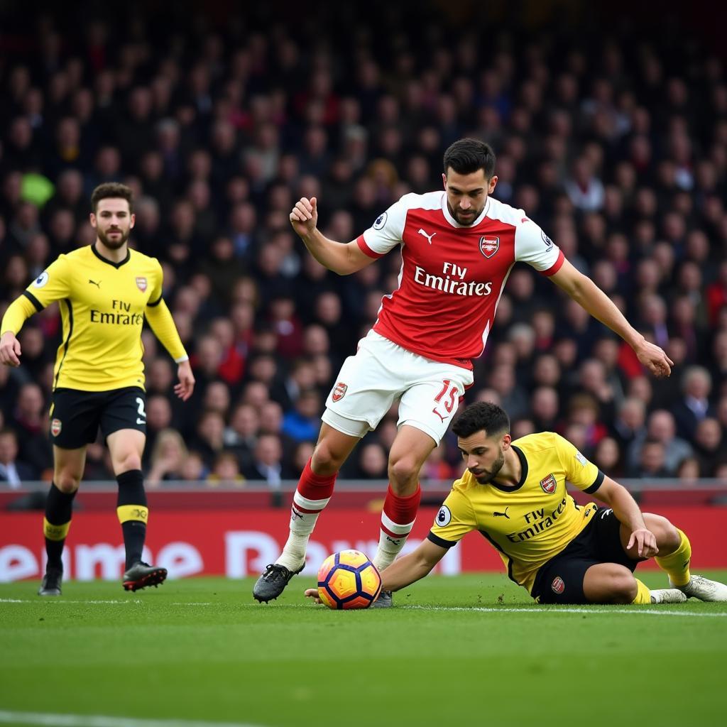 Pha xử lý hài hước của cầu thủ Arsenal